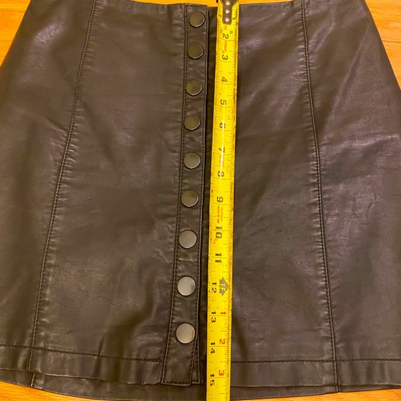Free People “Oh Snap!” Vegan Leather Mini Skirt - Picture 11 of 12